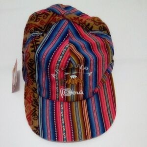 Peruvian Multicolor Striped Men's Hat